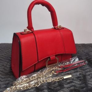 Red handbag
